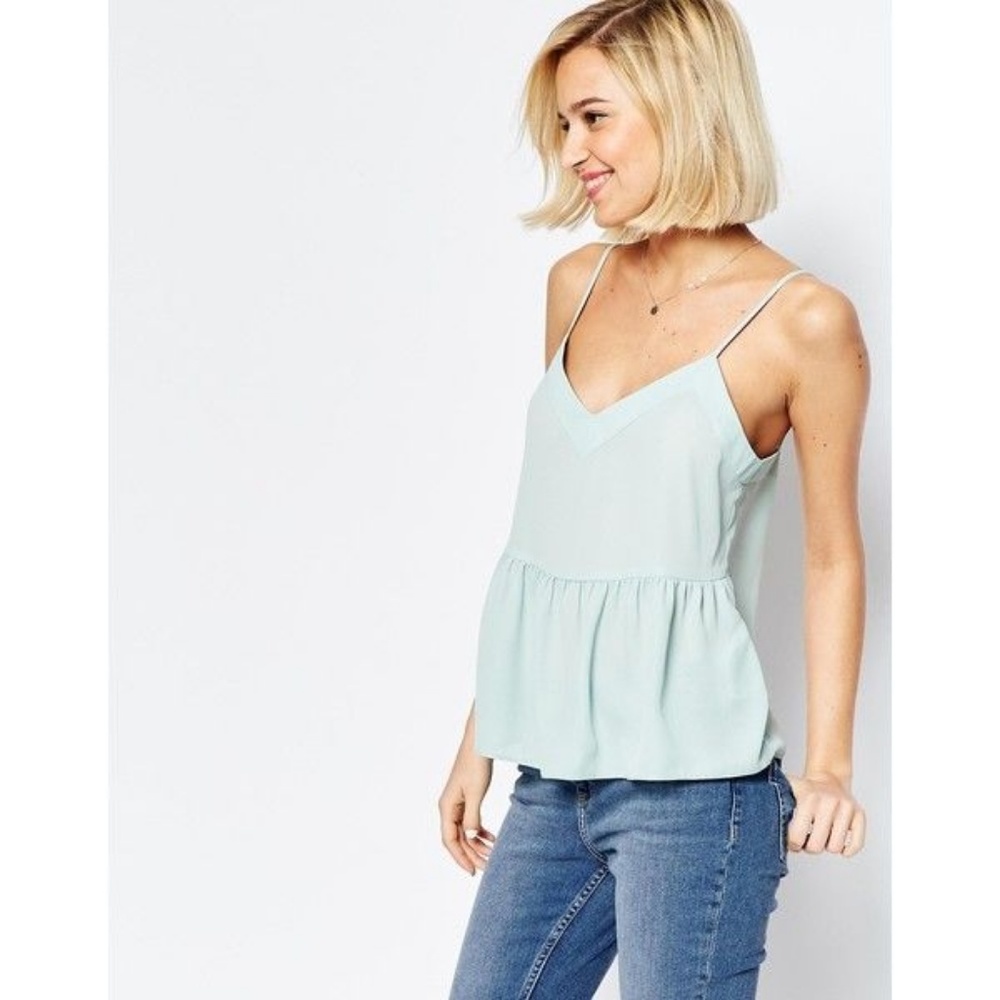 ASOS peplum cami/tank - Mint
